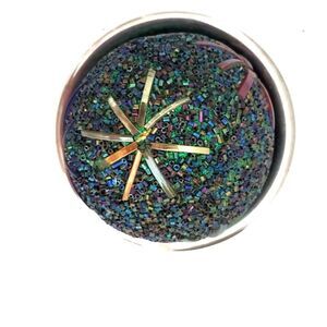 Lovely Green Handbeaded Ball for Decor